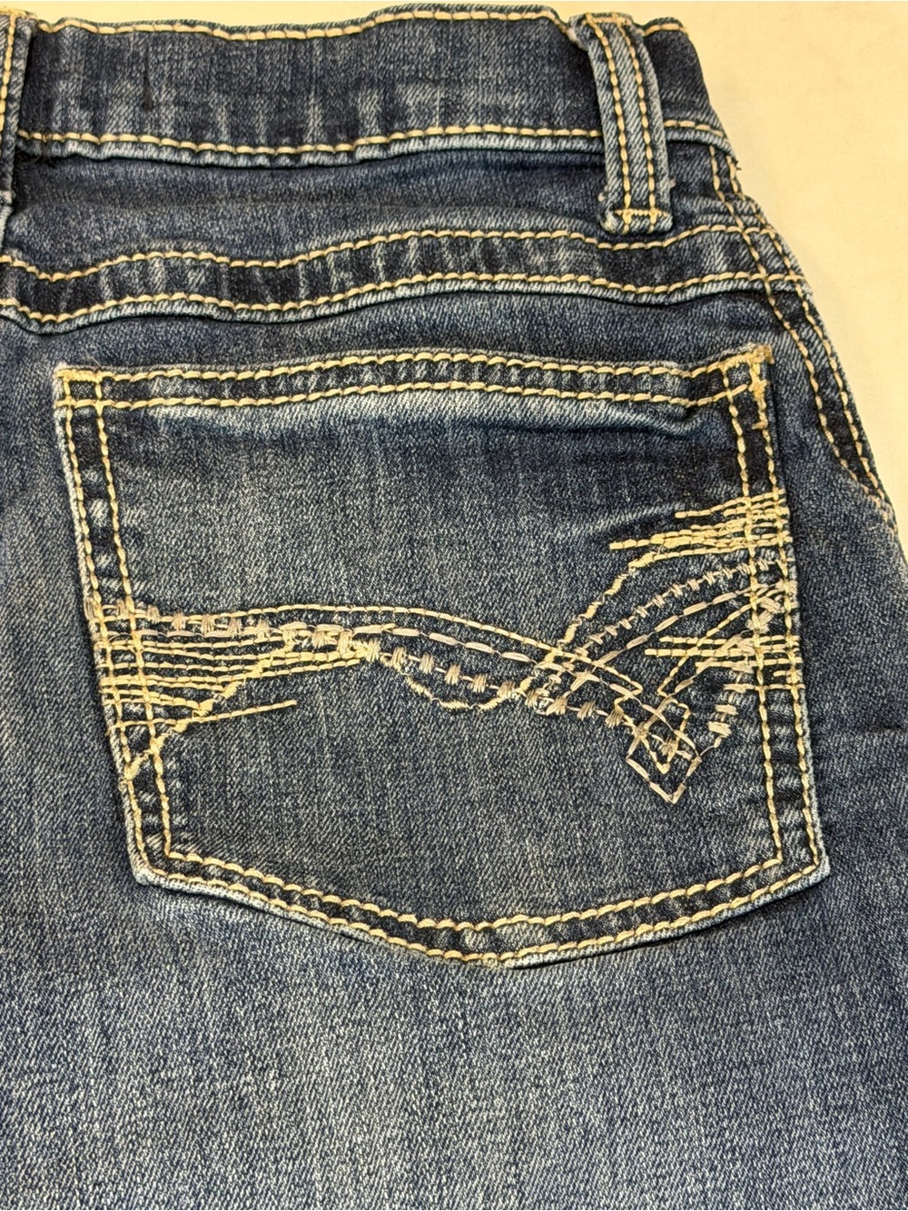 Wrangler 20X Indigo Blue Jeans with Contrast Stitching - Picture 4 of 11